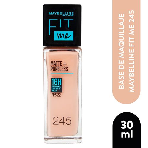 Maquillaje Mayballine Base Liquida Fit Me245