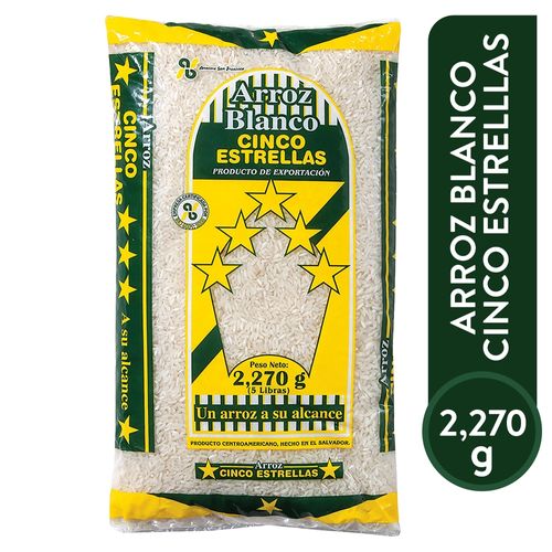 Arroz Cinco Estrellas Blanco 2270 g