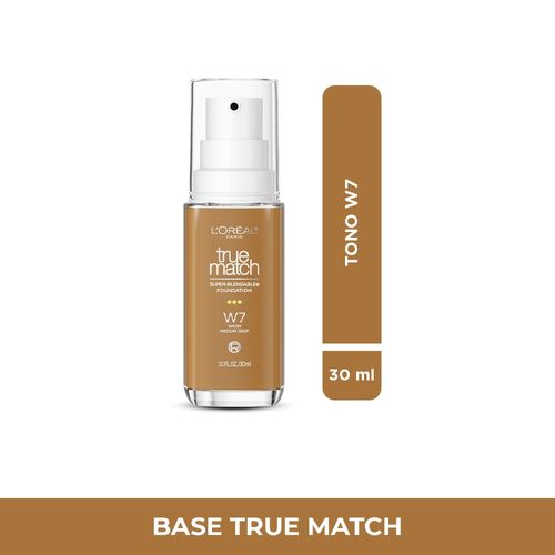 Base De Maquillaje Loreal Paris True Match Tono W7