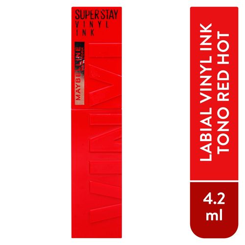 Labial Líquido Maybelline Ny Vinyl Ink Red Hot 25 - 4.2ml