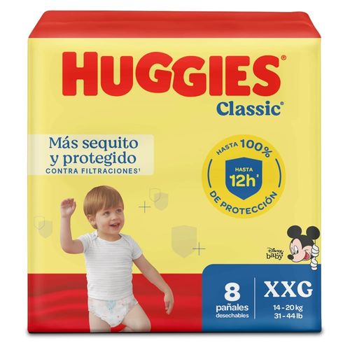 Pañales Huggies Classic Etapa 5/XXG - 8 Unidades