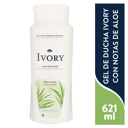 Body Wash Ivory Mild & Gentle, Aroma Aloe -621 ml