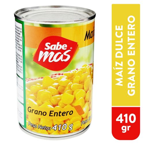 Maíz Dulce Sabemas Grano Entero -  410 g