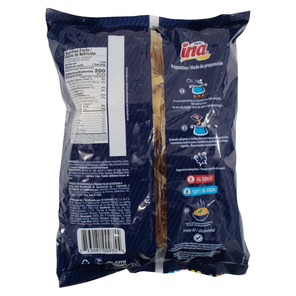 Comprar Pasta Ina Tallarin - 300 g | Walmart San Salvador - Walmart ...