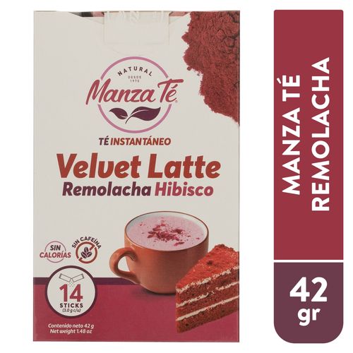 Té Manzaté velvet latte remolacha - 42 g