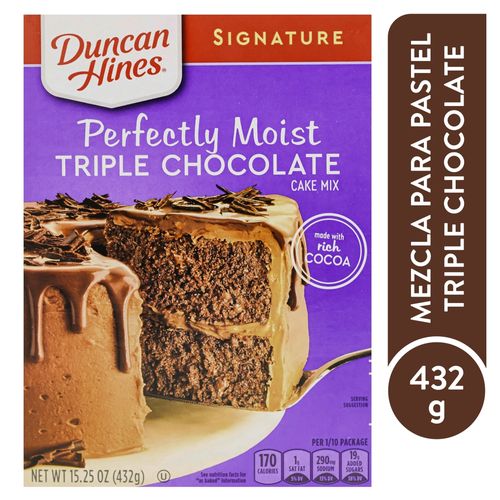 Mezcla Pastel Dhines Triple Chocolate 432 g