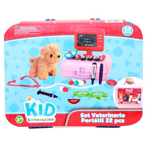 Juego veterinario Kid Connection portatil -22 pzas