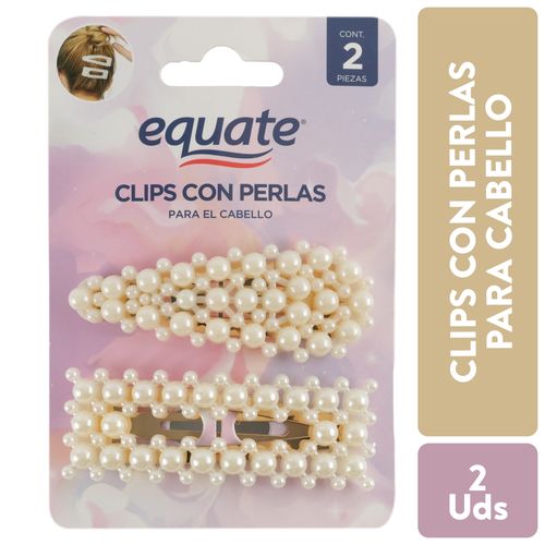 Broches Marca Equate De Perlas - 2 Unidades