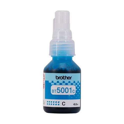 Botella de tinta Brother BT5001C color cyan