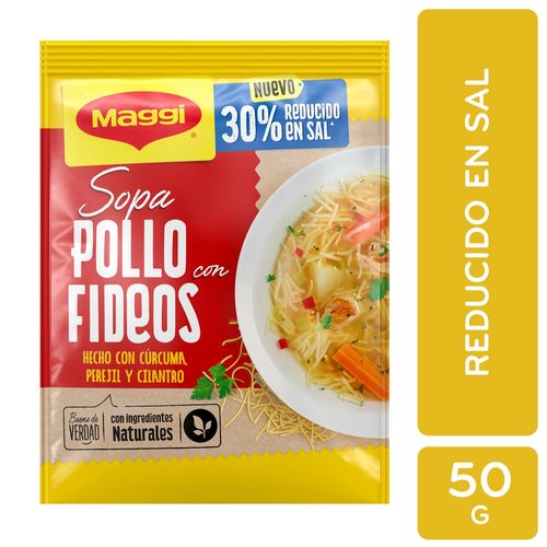 Sopa Maggi Pollo Fideos Bajo En Sal - 50 g