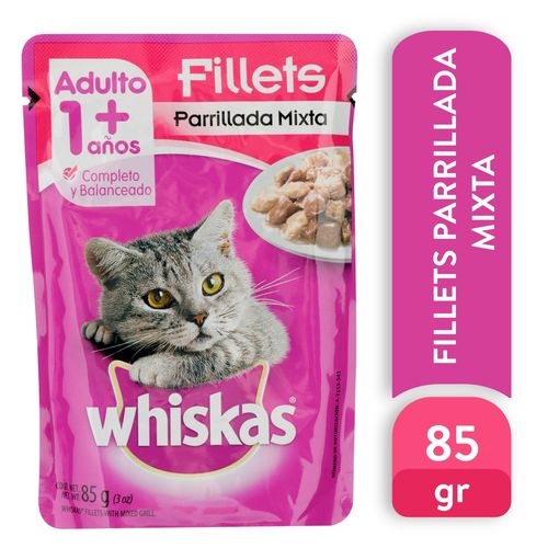 Whiskas Pouch Gato Parrillada Mixta 85 g