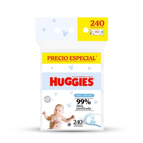 Toallas Húmedas Huggies natural -240 uds