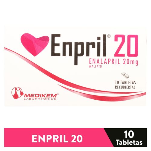 Enpril 20 Mg Caja 10 Tabletas Rec