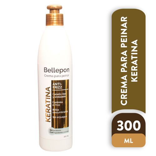 Bellepon Crema De Peinar Keratina 300 g