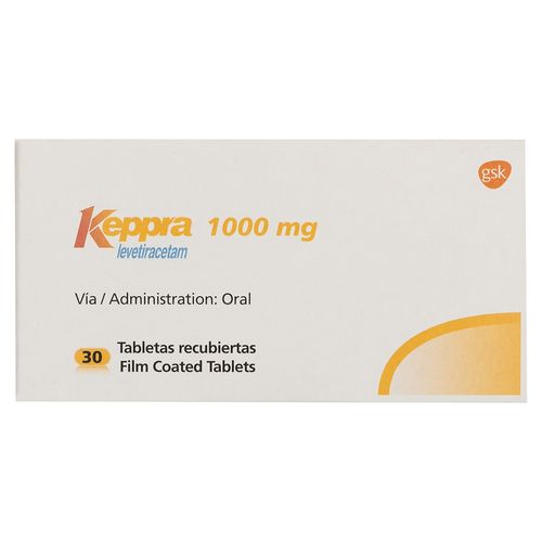 Keppra 1000 mg caja 30 comprimidos - Precio indicado por caja