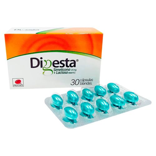 Digesta 125Mg 9000Fccc Cja 30 Capsulas