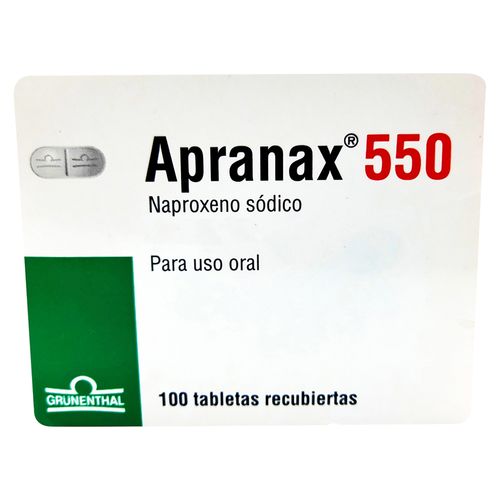 S-Apranax 550Mg 100 Tabletas Recubiertas