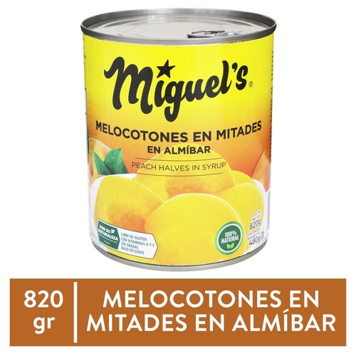 Melocotón Miguels, en mitades -820 g