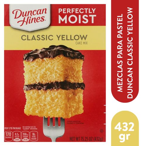 Mezcla Pastel Duncan Hines Clásica Amarilla - 432 g