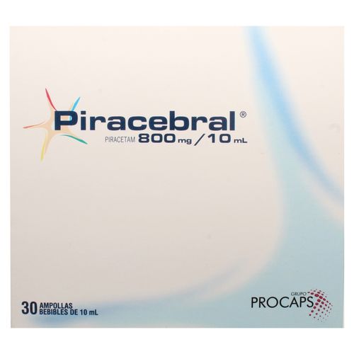 Piracebral Piracepam 800Mg 30Amp Bebible