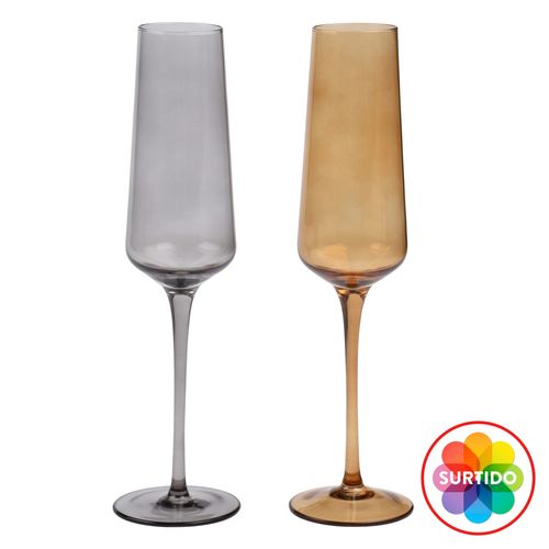 Copa vidrio Mainstays para Champagne Surtido -9 onz