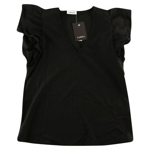 Blusa Carisa Doble Manga Escote V