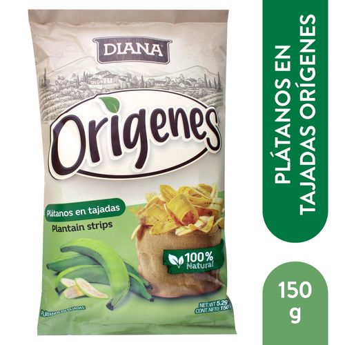 Origenes Platano En Tajada Diana 150 g