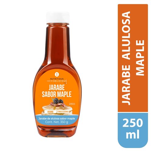 Jarabe Nutritious Can Be Delicious Alulosa Maple Sin Azúcar Keto Vegano - 350 ml