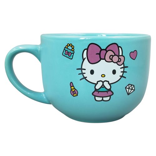 Taza Sanrio Hello Kitty Cerámica Aqua - 500 ml