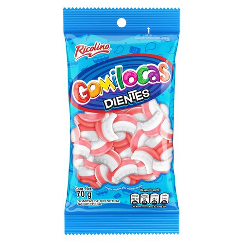 Gomitas Ricolino Gomilocas Dientes - 70 g