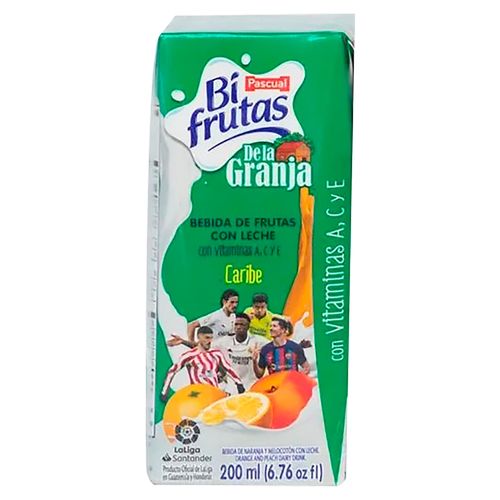 Bebida De La Granja Caribe Con Leche Bifruta - 200 ml