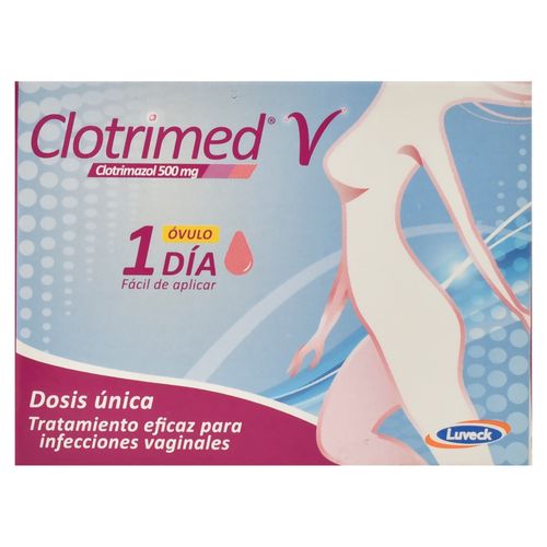 Clotrimed V 500 Mg 1 Óvulo 1Dia