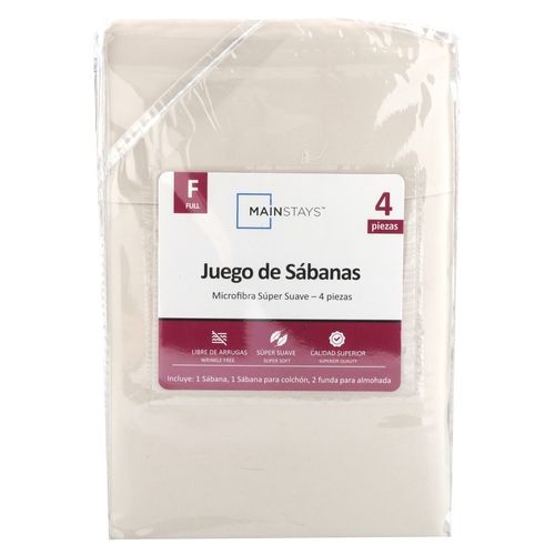 Set De Sabanas Matrimonial Beige