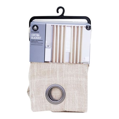 Cortina Home Trends blackout con textura taupe