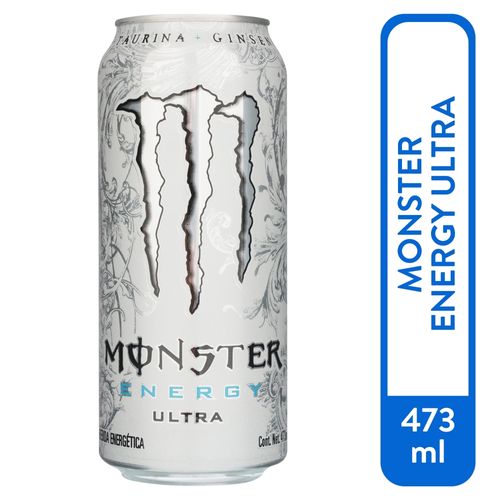 Bebida energética Monster Ultra lata -24 uds/ 473 ml