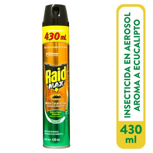 Insecticida Raid Max Eucalipto Aerosol - 430 ml