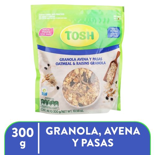 Granola Tosh de Avena y Pasas - 300 g