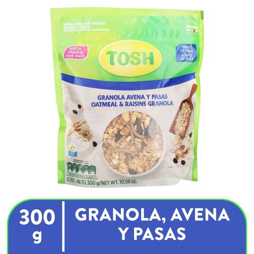 Galleta Pozuelo Tosh Ganola Avena Pasas - 300 g