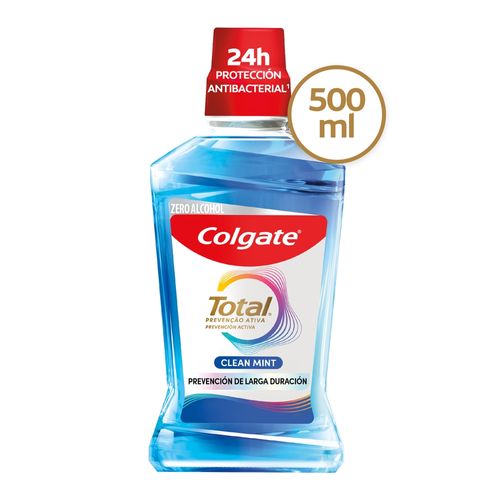 Enjuague Bucal Colgate Total Clean Mint Prevención Activa - 500 ml