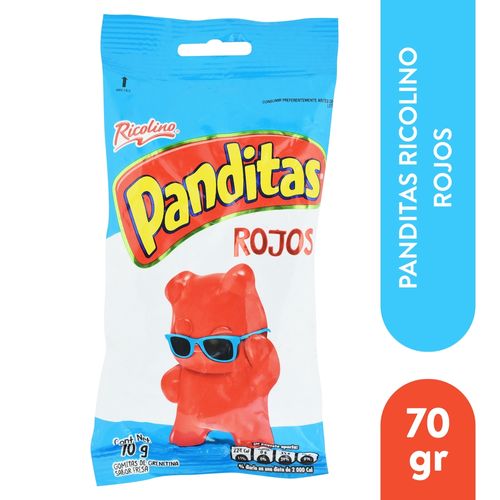 Gomitas Ricolino Panditas Rojos 70 g