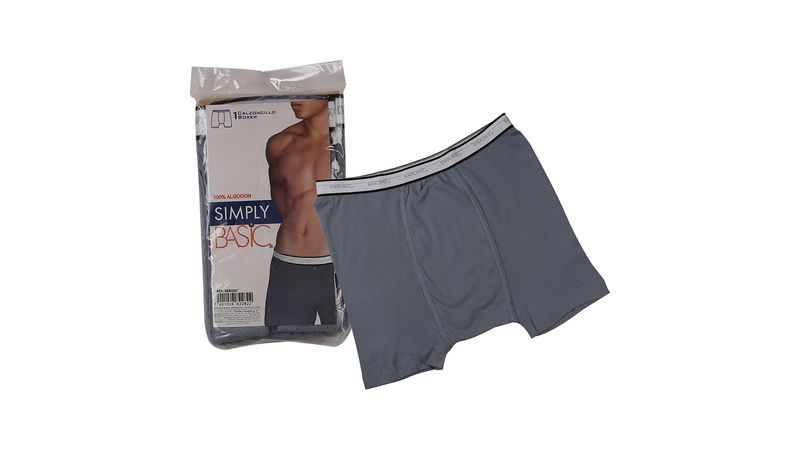 Comprar Boxer Simply Basic Caballero Gris T M Walmart Salvador