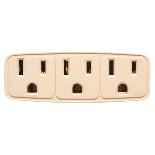 Adaptador 3 Entradas Polarizado Naranja