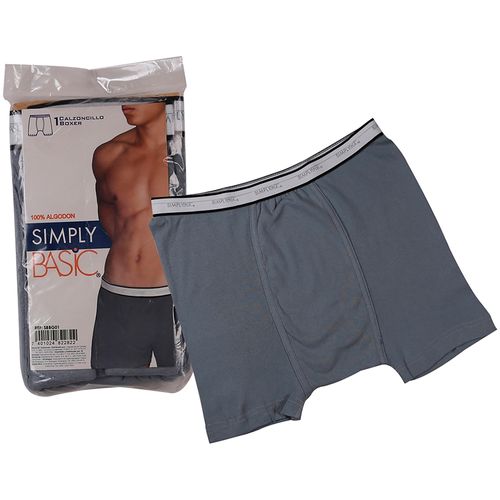 Boxer Simply Basic Caballero Gris T Xl