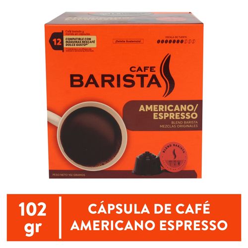 Cafe Barista Capsula Americano Exp 102 g