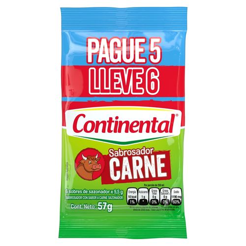 P5ll6 Cons Continental Carne 57 g