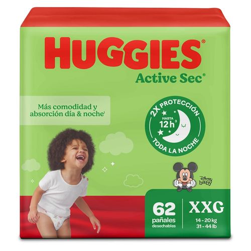 Panal Huggies Activ Sec Big Pack Xxg 64U