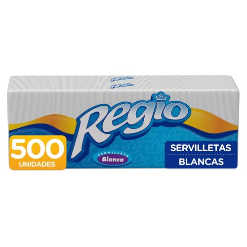 Servilletas De Papel Regio Blanca Cuadrada  - 500Uds