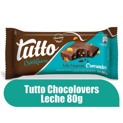 Chocolate Tutto Chocolovers Con leche 80 g