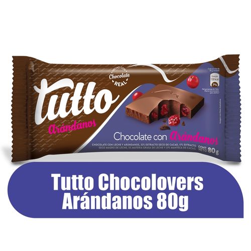 Chocolate Oshi Tutto Chocolovers Arandano - 80 g