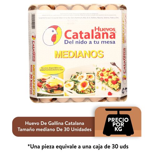 Huevo Mediano Catal 30U 1470 g A 1650 g